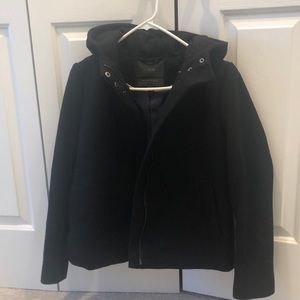 Jcrew wool hooded jacket